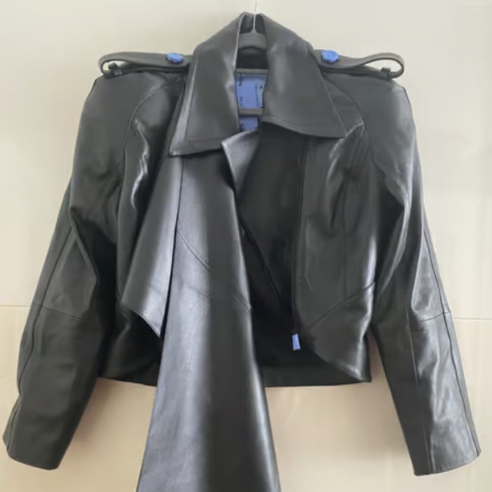 Mugler x H&M Leather Jacket with Scarf